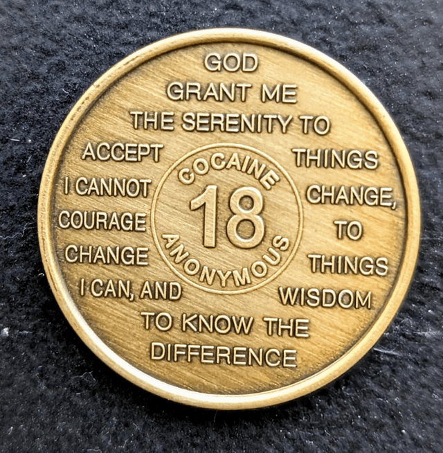 18 jaar metal coin 