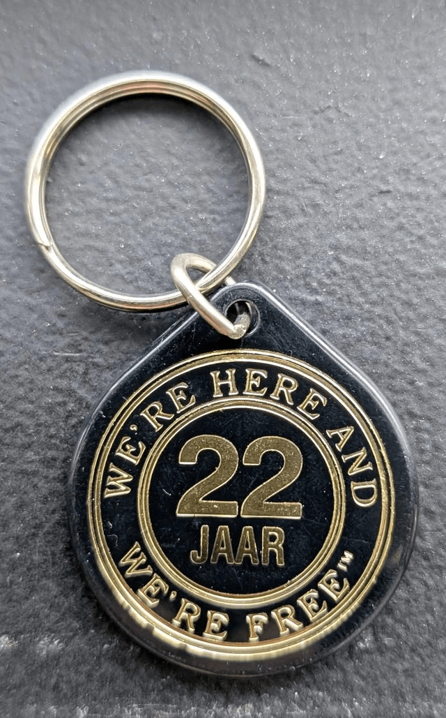 22 jaar plastic coin 