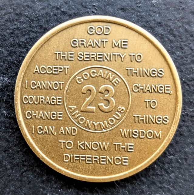 23 jaar metal coin 