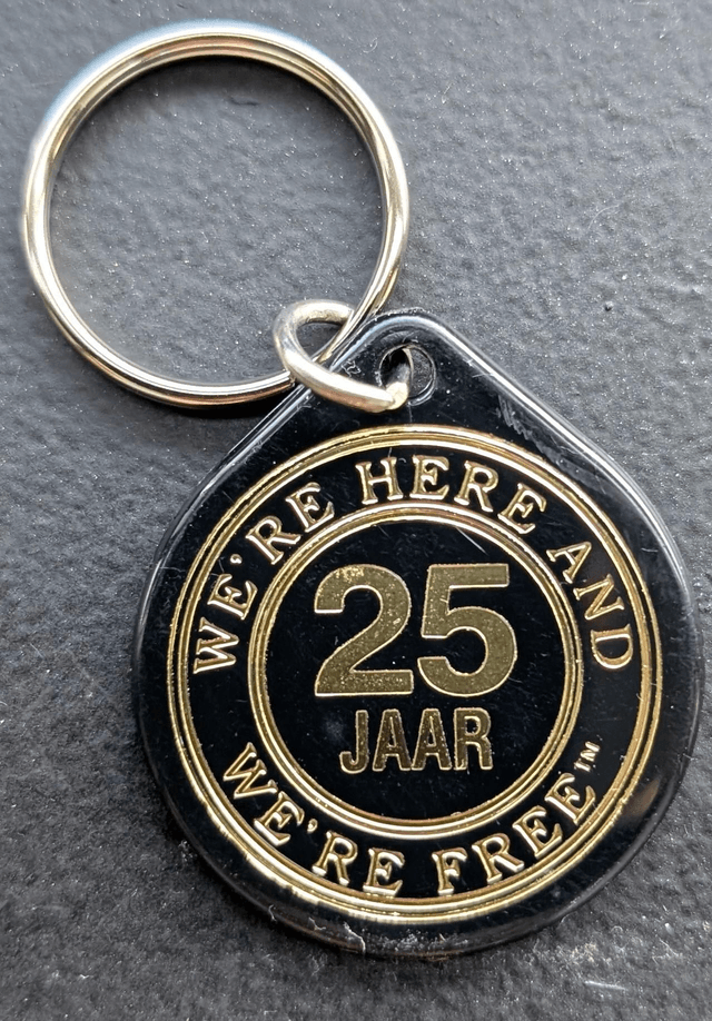 25 jaar plastic coin 