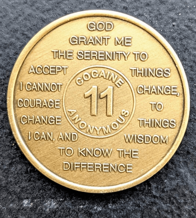 11 jaar metal coin 