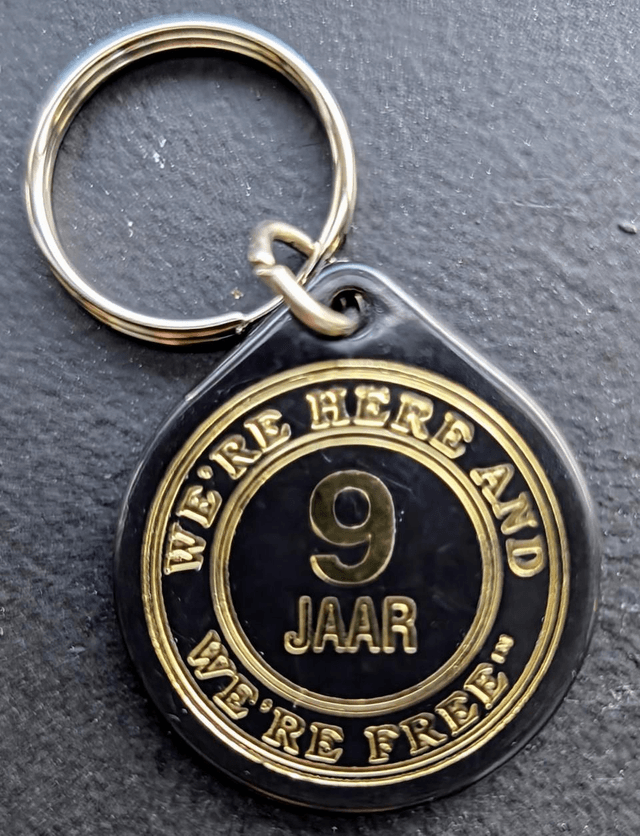 9 jaar plastic coin
