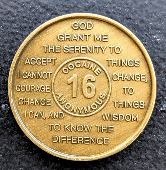 16 jaar metal coin 