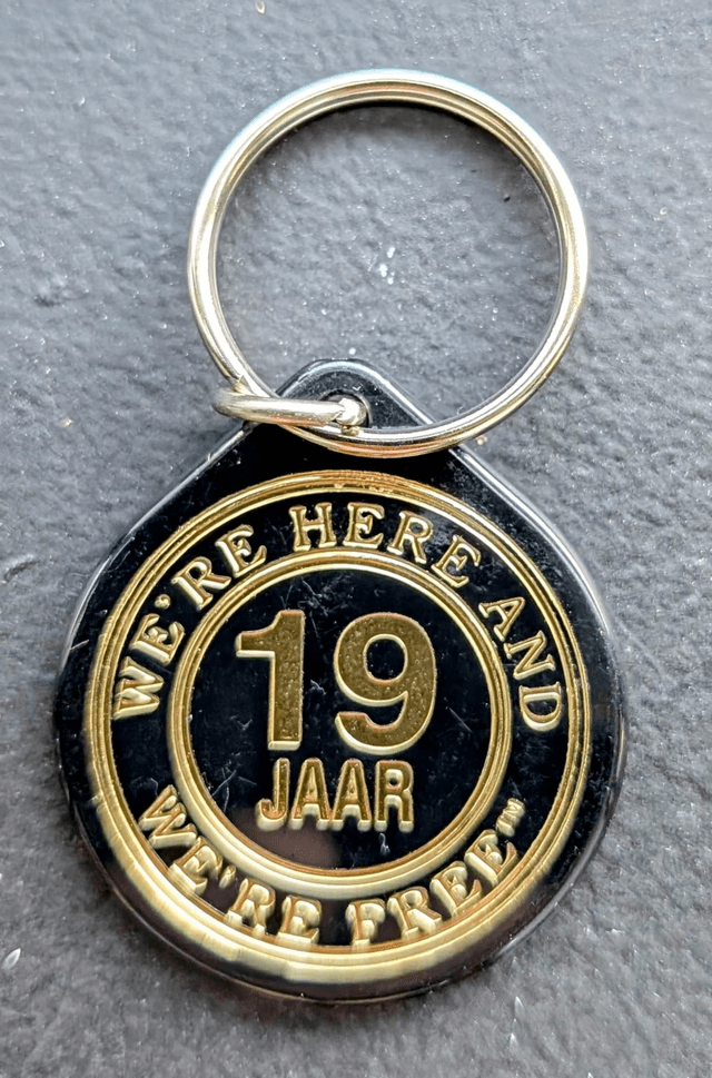 19 jaar plastic coin